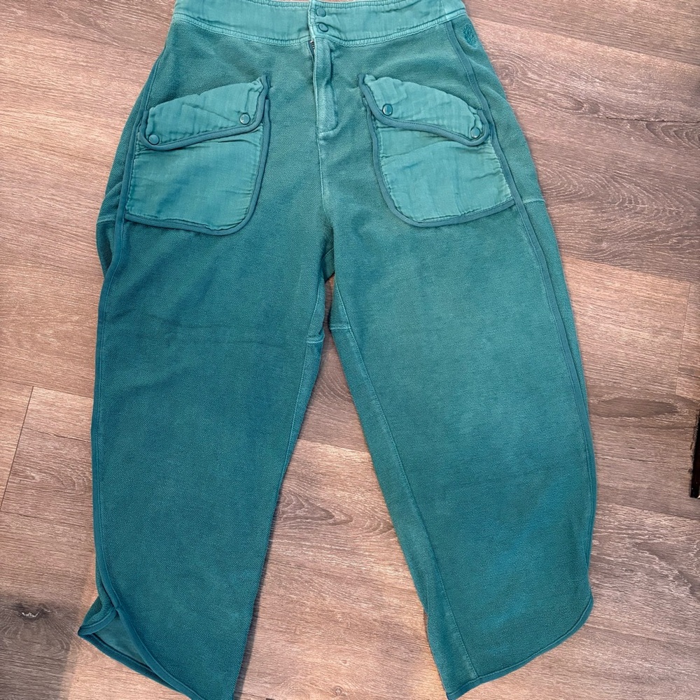 FP Movement by Free People Turquoise Cropped Pants